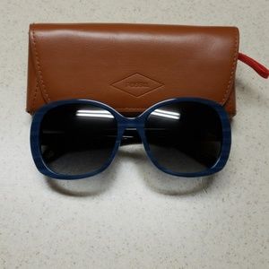 Blue Fossil Sunglasses
